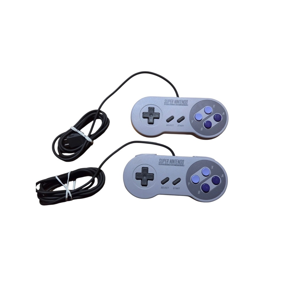 Lot 2 Super Nintendo SNES Classic Mini Controller For WII, CLV-202 OEM Authentic